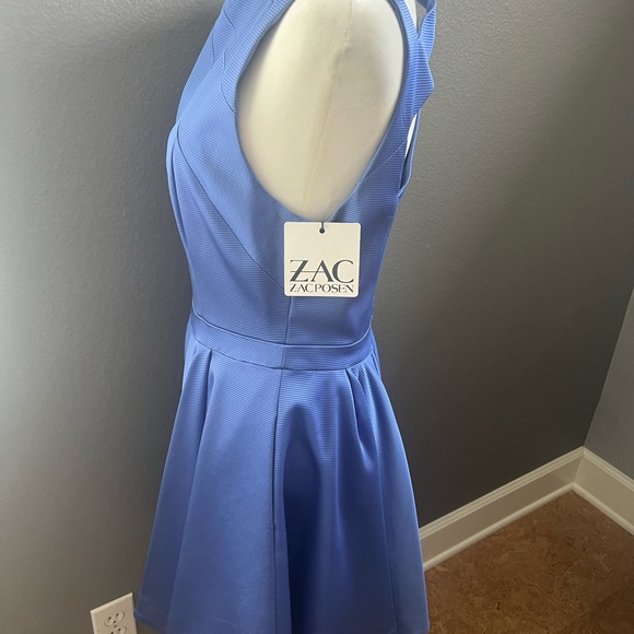 NWT Zac Posen Rosalie Cut Out Dress Blue 8 - Picture 7 of 10